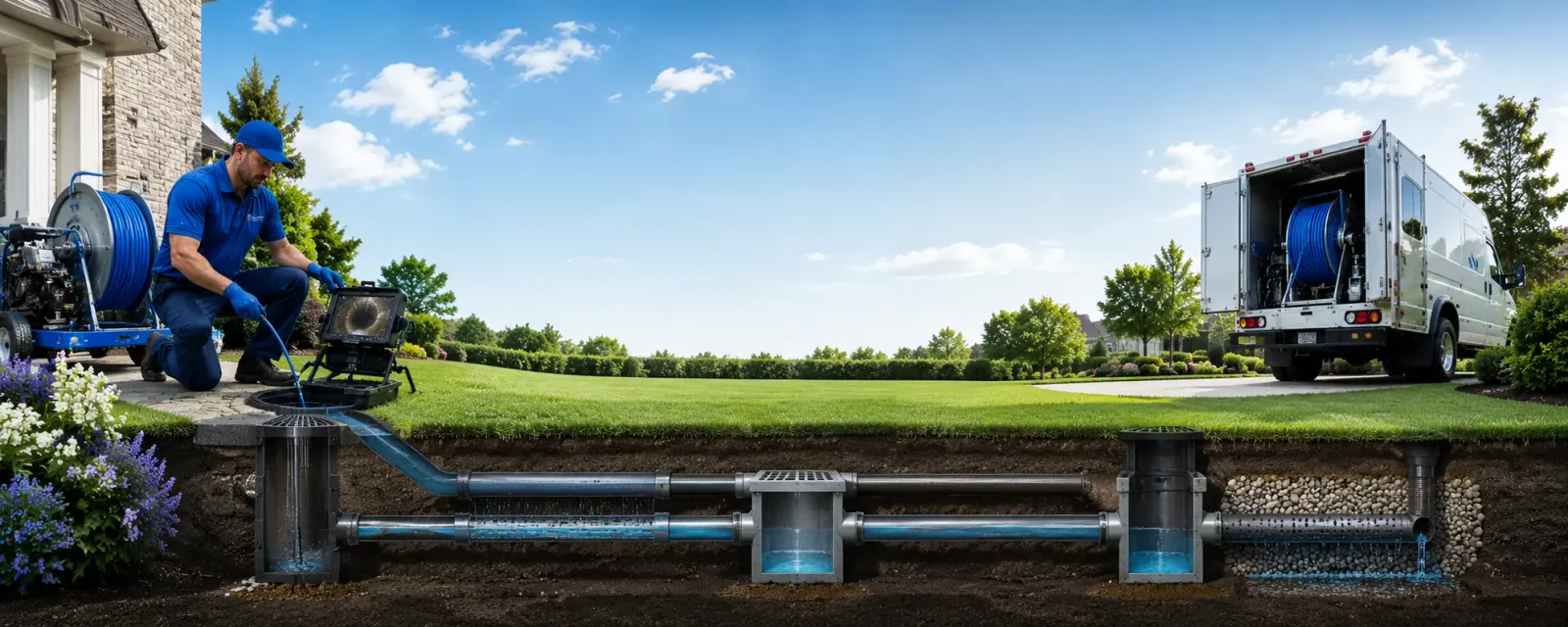 Outdoor drain cleaning information for Centereach, NY